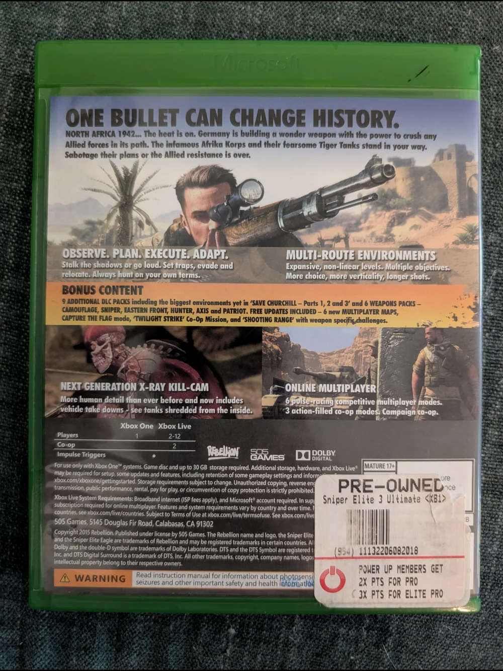 Sniper Elite III Ultimate Edition - XBOX One